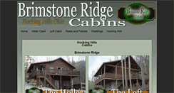 Desktop Screenshot of brimstoneridgecabin.com