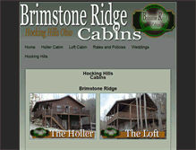 Tablet Screenshot of brimstoneridgecabin.com